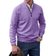 Men's Cashmere Zipper Basic Sweater