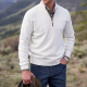 Men's Cashmere Zipper Basic Sweater